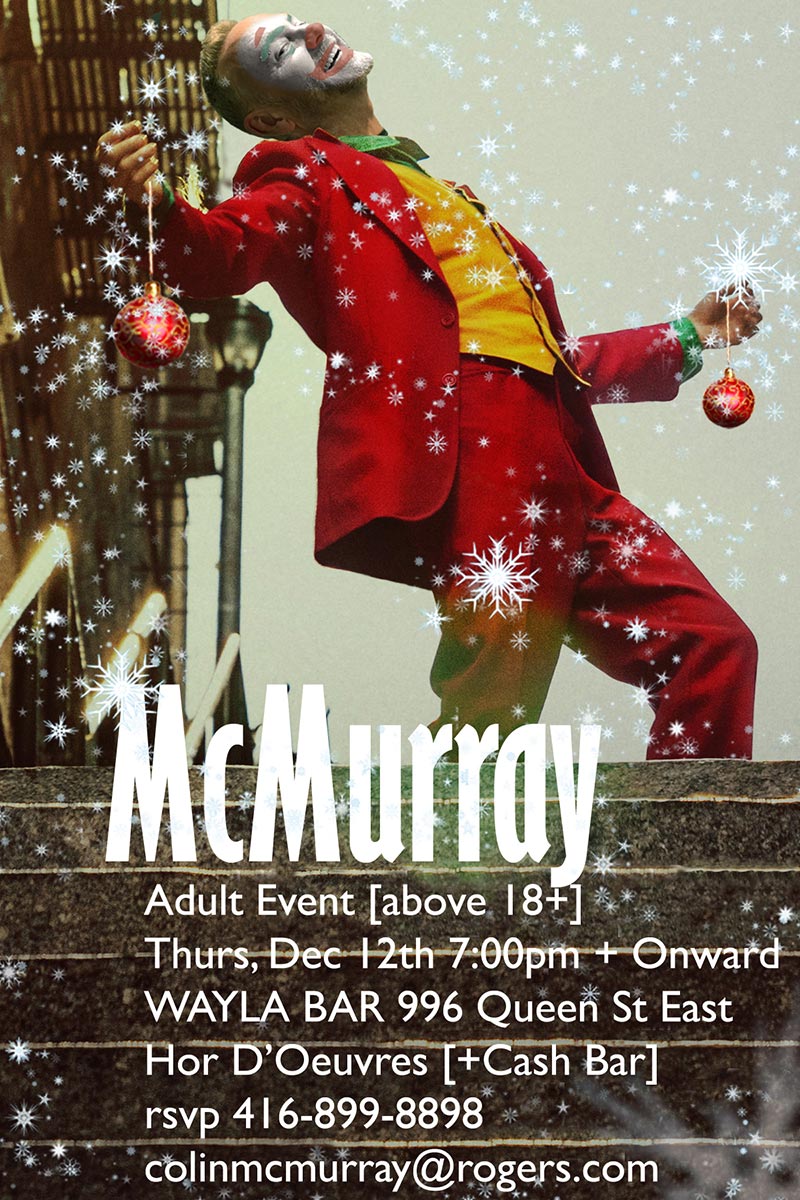 Colin McMurray holiday party 2019 invitation